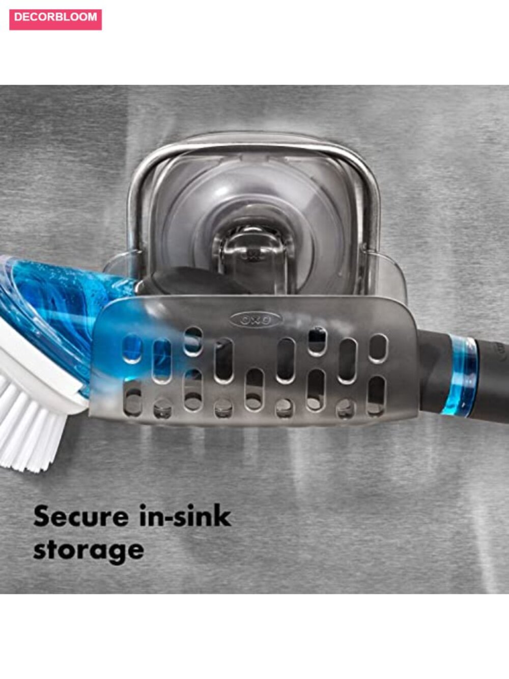 Suction Sponge Holder with Strong Hold, Removable, Dishwasher Safe - Picture 5 of 6
